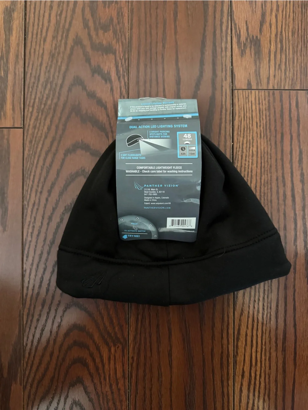 3550 Black LED Beanie Hat